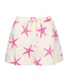 Valentino Garavani Shorts In Ivory/pink