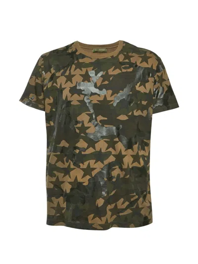 Pre-owned Valentino Star-print T-shirt In Green