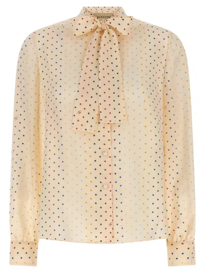Valentino Starry Shirt And Blouse Pink In Multi