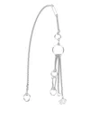 Valentino Statement-charms Keychain In Metallic
