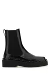 Valentino Garavani Rockstud M-way Leather Chelsea Boots