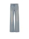 Valentino Garavani Jeans With Logo Application In Blue