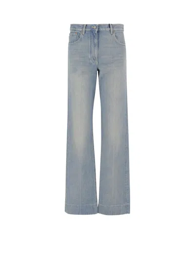 VALENTINO STONE-WASHED DENIM JEANS