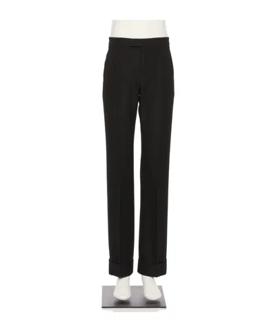 Valentino Straight Casual Pants In Black