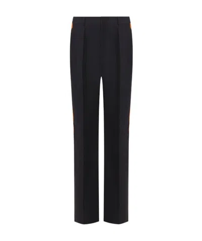 Valentino Straight Casual Pants In Black