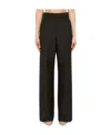 Valentino Straight Casual Pants In Black