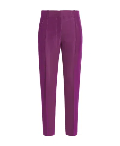 Valentino Straight Casual Pants In Purple
