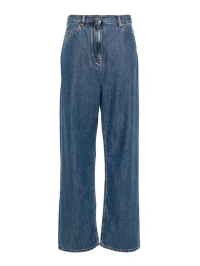 Valentino Straight Demin In Blue