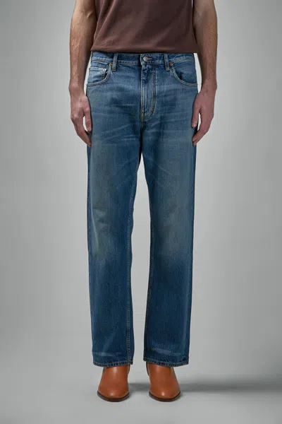 Valentino Straight Denim Jeans In Blue
