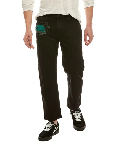 Valentino Straight Denim Pant In Black