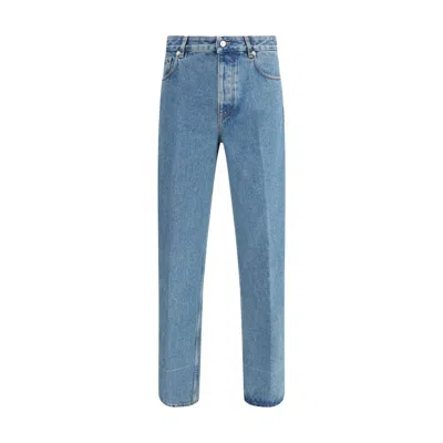 Valentino Straight Jeans In Blue