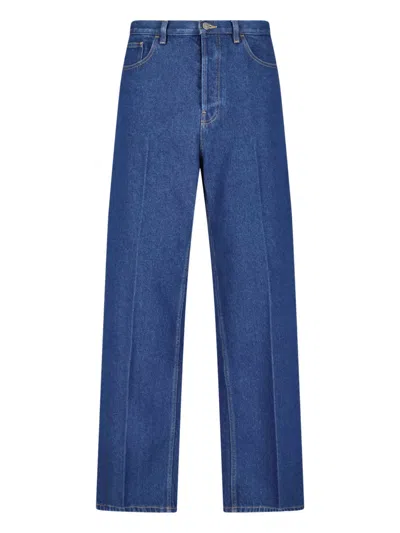 Valentino Regular-fit Straight-leg Jeans In Blue