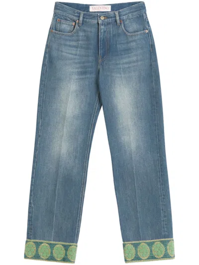VALENTINO VALENTINO STRAIGHT-LEG DENIM JEANS