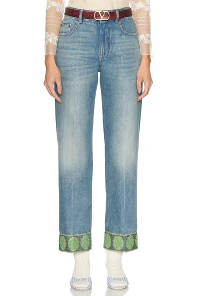 VALENTINO STRAIGHT LEG JEANS