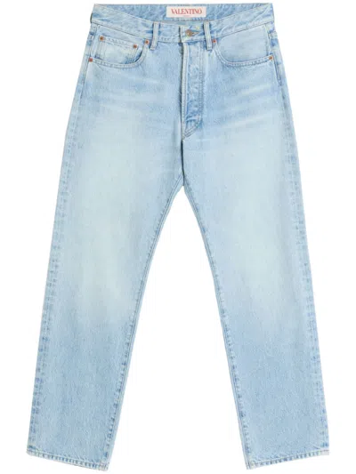 Valentino Straight-leg Jeans In Dark Wash