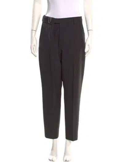 Pre-owned Valentino Straight Leg Pants In Black