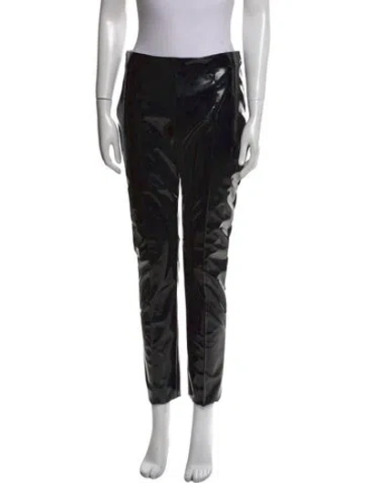 Pre-owned Valentino Straight Leg Pants In Black