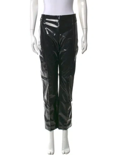 Pre-owned Valentino Straight Leg Pants In Black