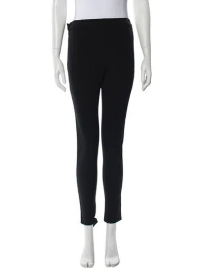 Pre-owned Valentino Straight Leg Pants In Black