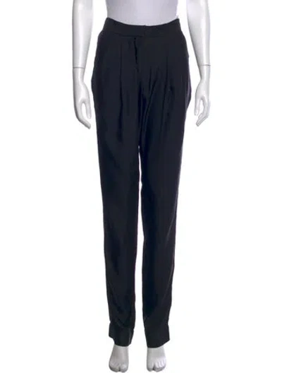 Pre-owned Valentino Straight Leg Pants In Black