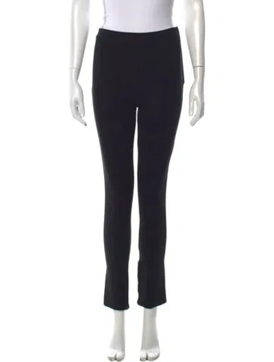 Pre-owned Valentino Straight Leg Pants In Black