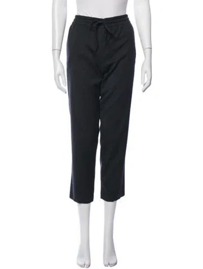 Pre-owned Valentino Straight Leg Pants In Black