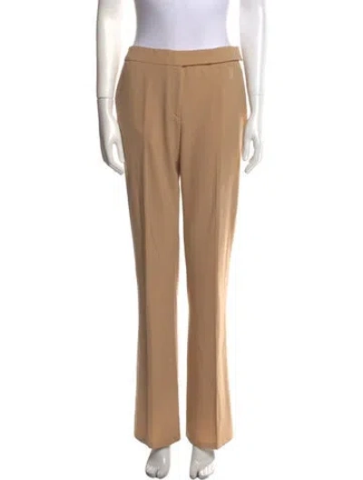 Pre-owned Valentino Straight Leg Pants In Neutral