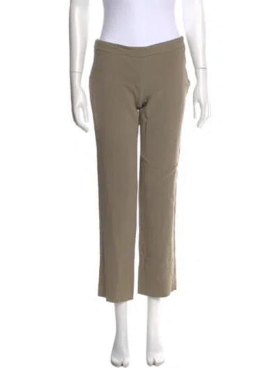 Pre-owned Valentino Straight Leg Pants In Neutral