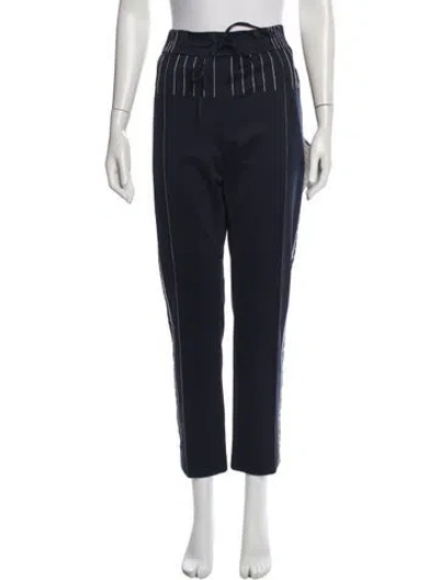 Pre-owned Valentino Straight Leg Pants W/ Tags In Black