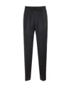 Valentino Black Elasticized Trousers In Black