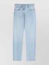 Valentino Straight Leg Trousers Featuring Five-pocket Design In Blue