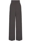 Valentino Straight-leg Trousers In Grey
