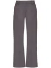 Valentino Virgin Wool-cashmere Tailored Trousers In Grey