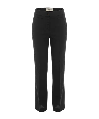 Valentino Straight-leg Casual Pants In Black
