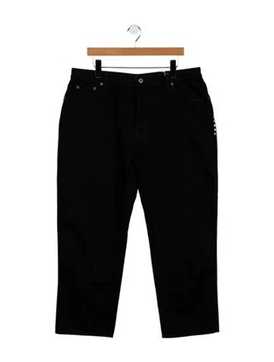 Pre-owned Valentino Straight-leg Jeans In Black