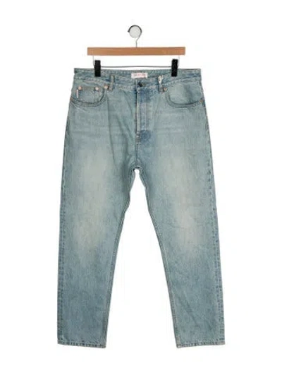 Pre-owned Valentino Straight-leg Jeans W/ Tags In Green