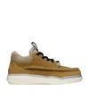 Valentino Mid-top Runboot Split Leather Sneaker In Brown