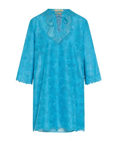 Valentino Strappy Dress In Blue