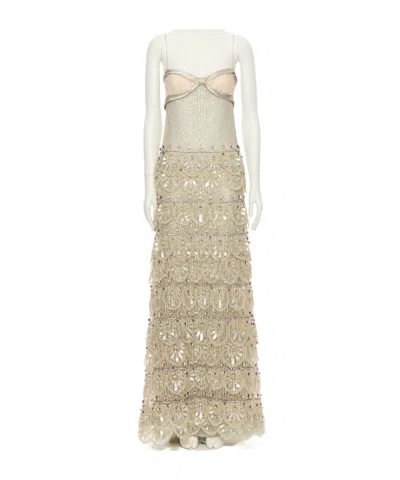 Valentino Strappy Dress In Brown