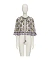 Valentino Strappy Shawl In Multi
