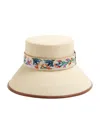 Valentino Antibes Ramage Straw Bucket Hat In Beige