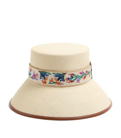 VALENTINO GARAVANI STRAW ANTIBES BUCKET HAT