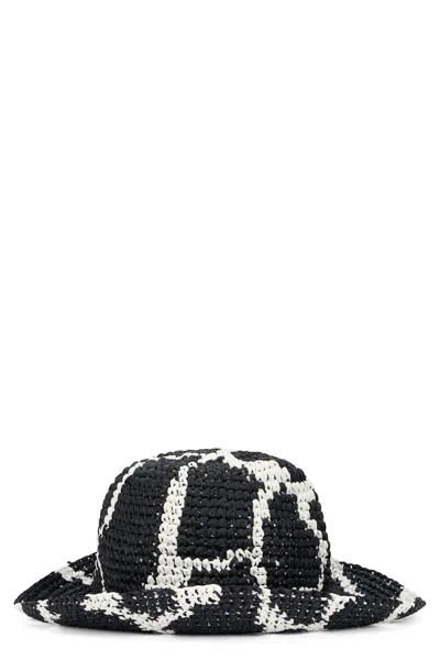 Valentino Garavani Straw Hat In Black