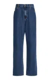 Valentino Blue Medio Denim Trousers Woman Denim 28 In Medium Wash