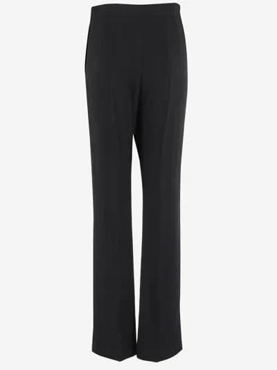 Valentino Stretch Viscose Trousers In Blue