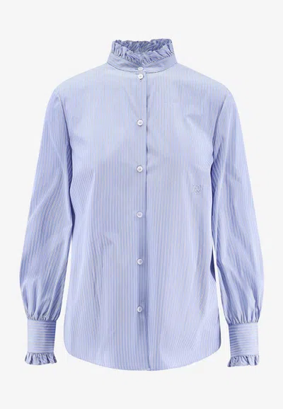 VALENTINO STRIPE POPLIN SHIRT
