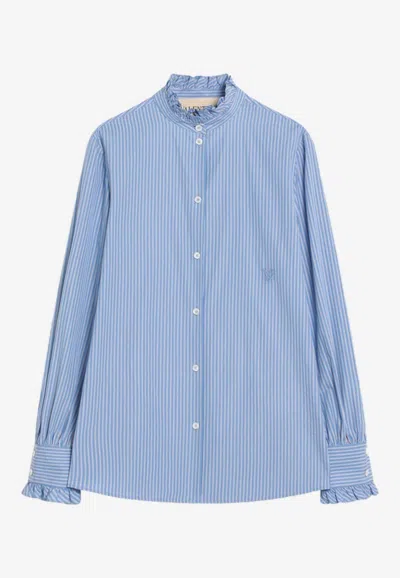 VALENTINO STRIPED BUTTONED SHIRT