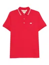 Valentino Vlogo Signature Cotton Polo Shirt In Red
