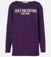 Valentino Striped Cotton Jersey T-shirt