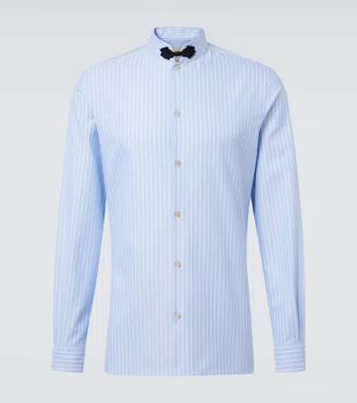 VALENTINO STRIPED COTTON SHIRT